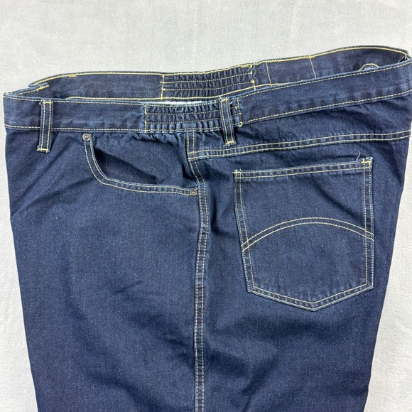 Liberty Blues Dark Wash Denim Jeans Elastic Waist Tall Size 46 x 40 - Picture 16 of 16